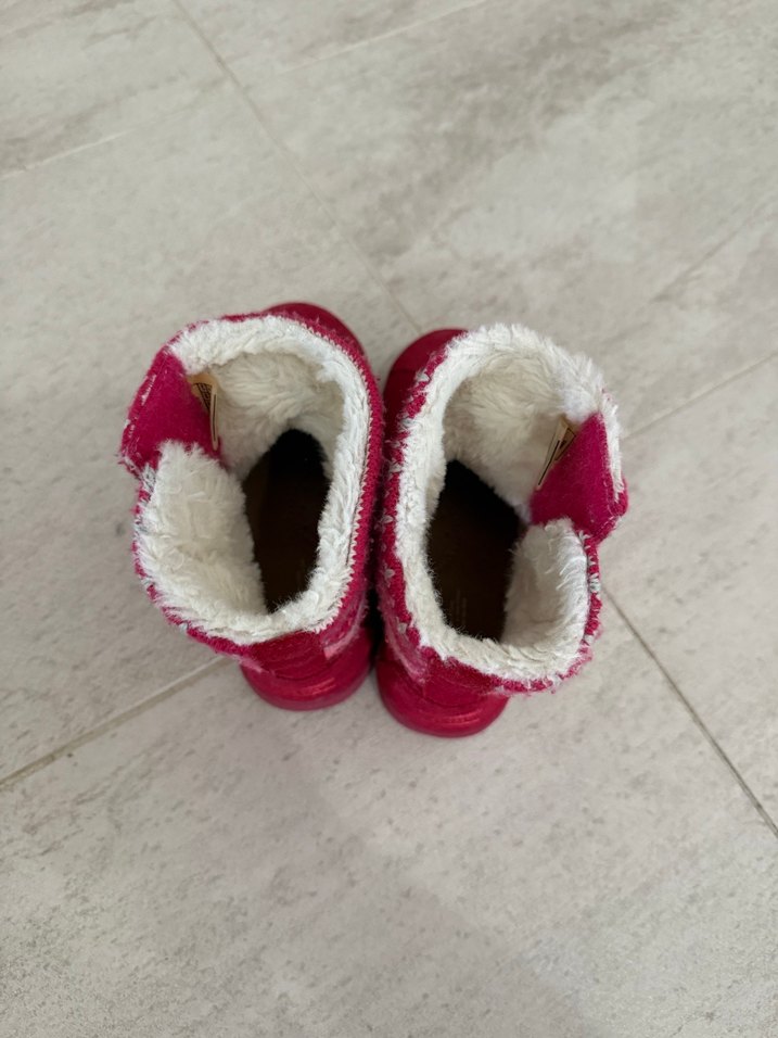 Kızlar için pembe nakışlı bohem botlar - Görsel 2