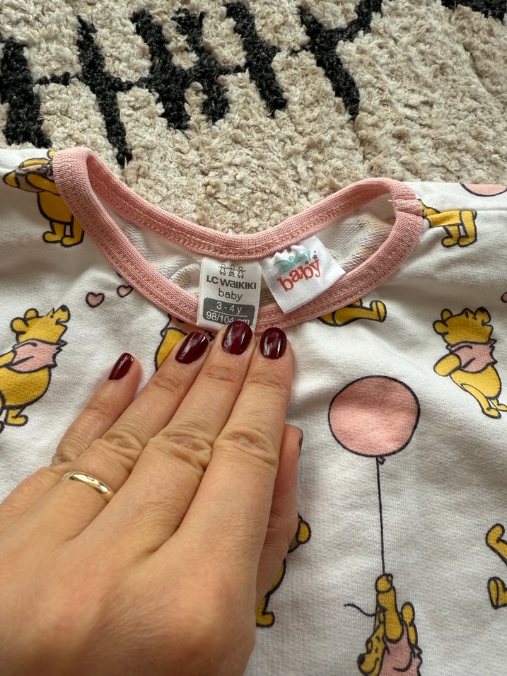 Pamuklu Baskılı Kız Çocuk Pijama Takımı - Görsel 4