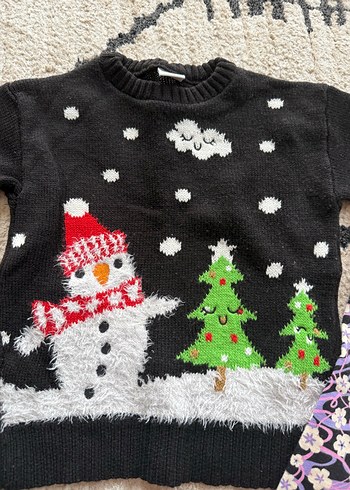 Nakışlı Örgü Kız Bebek Uzun Kollu Takım - Görsel 2