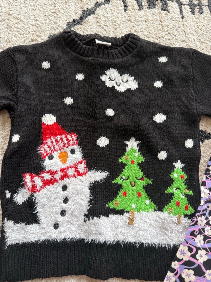 Nakışlı Örgü Kız Bebek Uzun Kollu Takım - Görsel 2