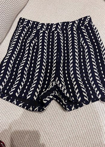 Kadın Lacivert desenli kışlık şort - Görsel 2