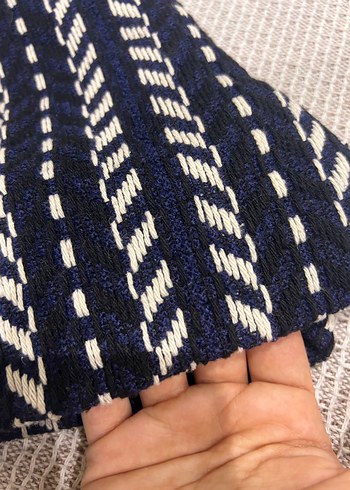 Kadın Lacivert desenli kışlık şort - Görsel 3