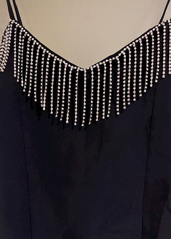 My dükkan a beden etiketli taşlı mini elbise - Görsel 2