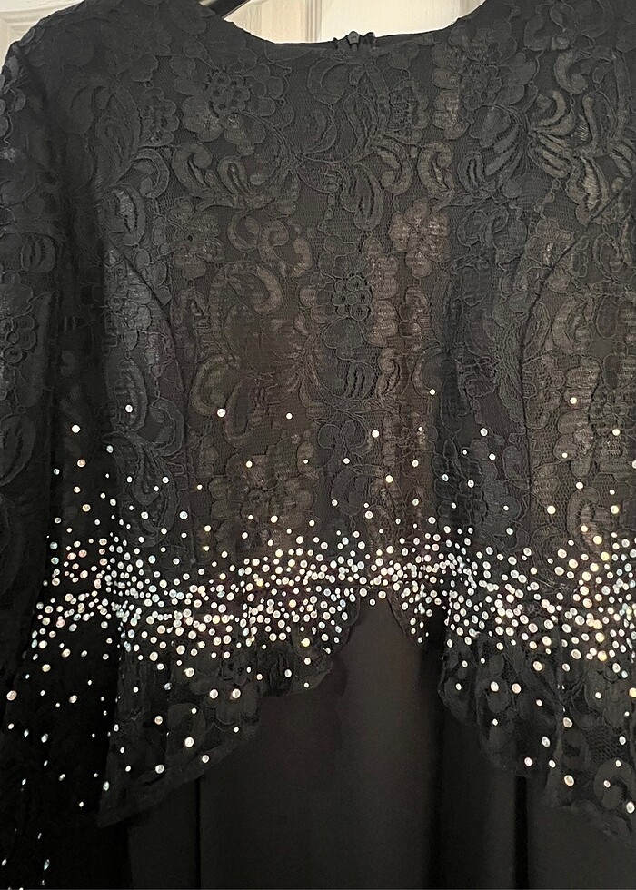 Büyük beden balık model abiye elbise - Görsel 2