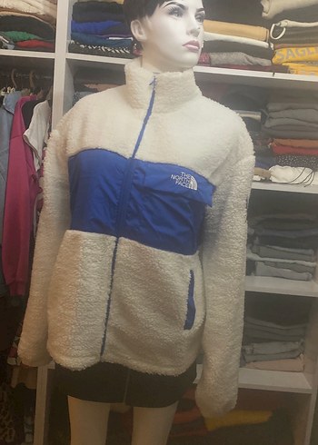 Beyaz Cep Detaylı Kadın Polar Ceket - Görsel 2