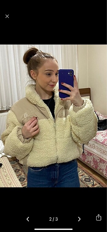 North Face peluş mont
