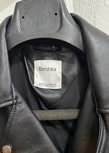 Bershka Siyah Deri ceket