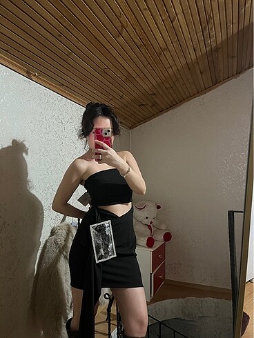 xs Beden Siyah elbise