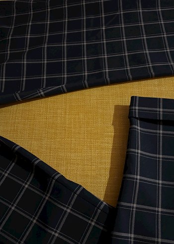 Erkek Kareli Kumaş Pantolon, Normal Boy, Tokalı - Görsel 6