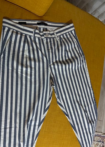 Avva Erkek Çizgili Pilili Denim Pantolon - Görsel 3