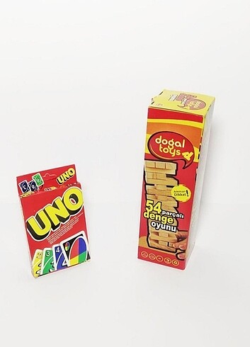 UNO JENGA 2LI SET SIFIR ÜRÜN