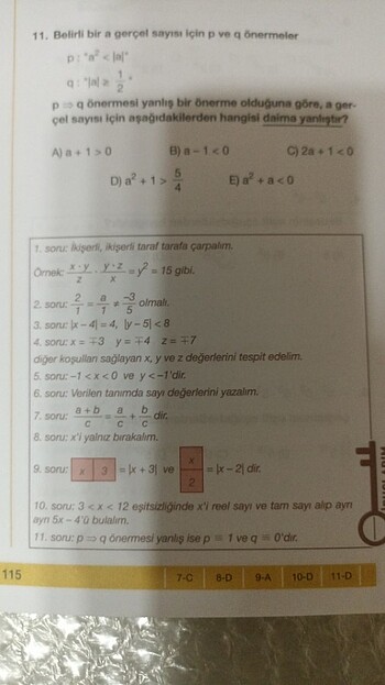 9. Sınıf matematik