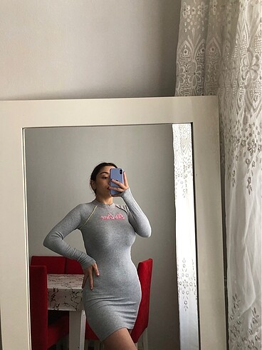 Likralı günlük spor elbise