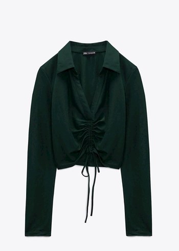 ZARA crop bluz - Görsel 5