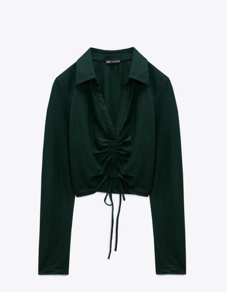 ZARA crop bluz - Görsel 5