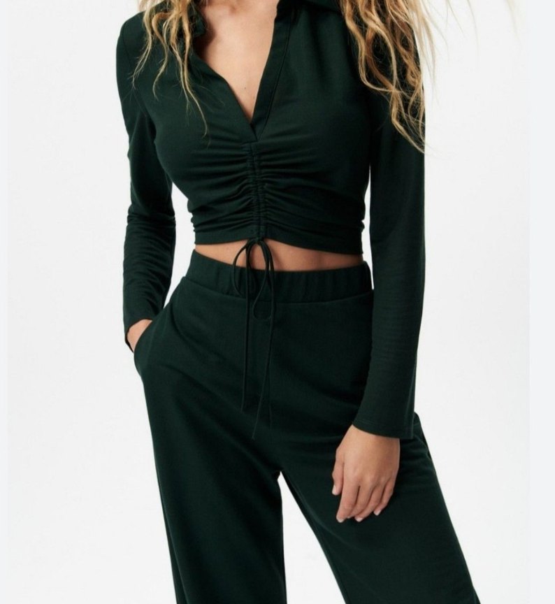 ZARA crop bluz - Görsel 3