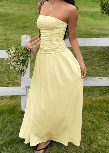 SHEİN Straplez elbise - Görsel 6