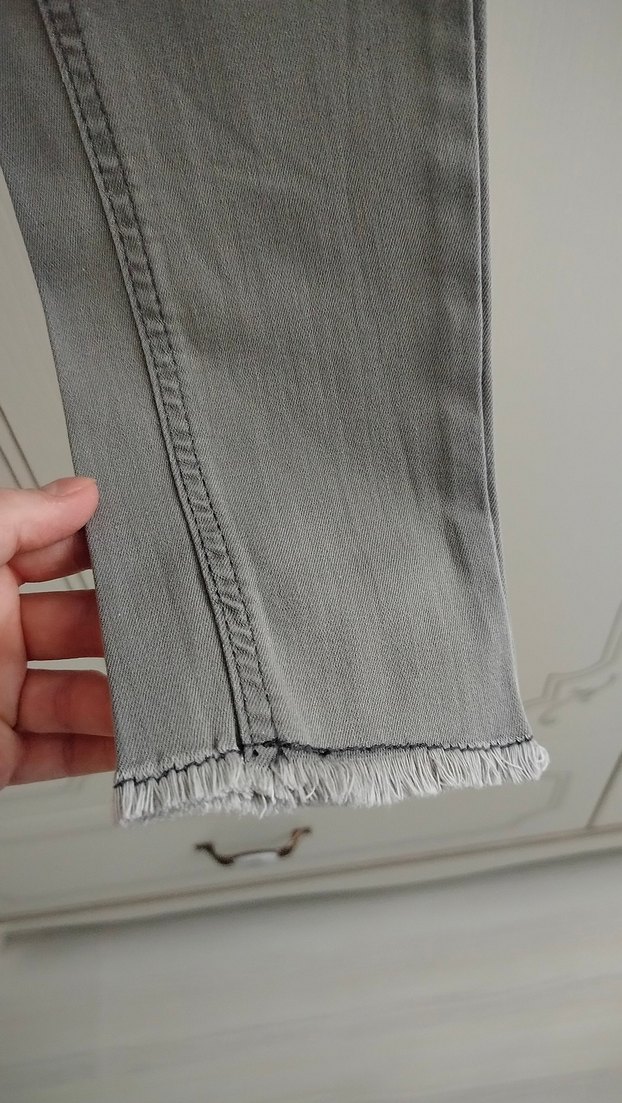 Gri Denim Pantolon - Görsel 3