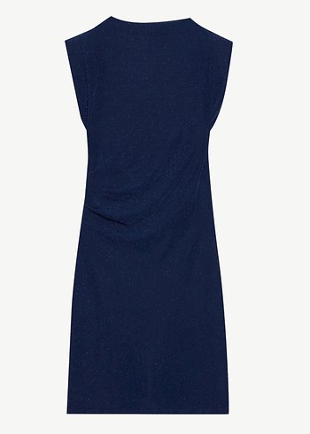 Simli vatkalı elbise - Görsel 3