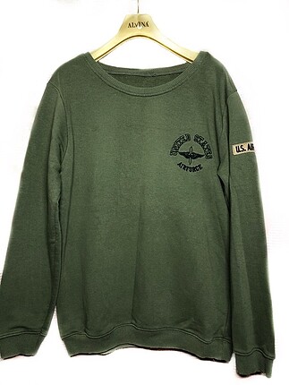 Baskılı armalı sweatshirt