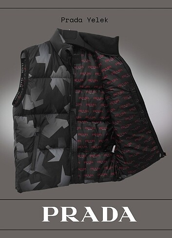 Prada Prada Desenli Yelek 11044