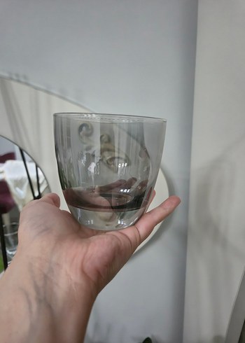 Beden gri Renk Karaca 12 kişilik Gri Cam Sürahi ve Bardak Seti
