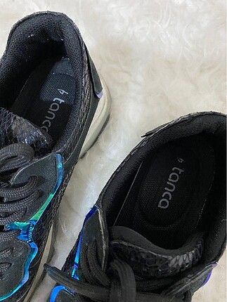 39 Beden siyah Renk KEMAL TANCA marka reflektör detaylı sneakers