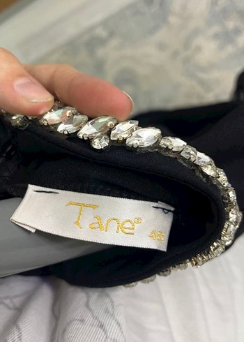 Siyah Uzun Kollu abiye Kadın Elbise - Görsel 6