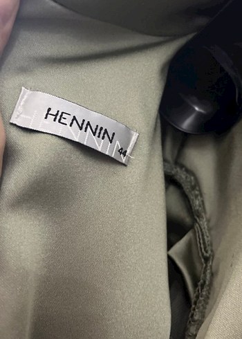 yeşil İşlemeli Uzun Kollu Abiye Elbise - Görsel 7