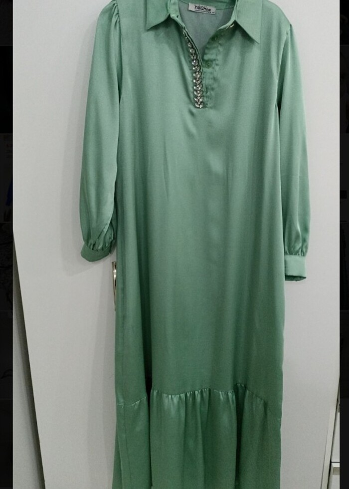 Tesettür abiye elbise ve şal - Görsel 2