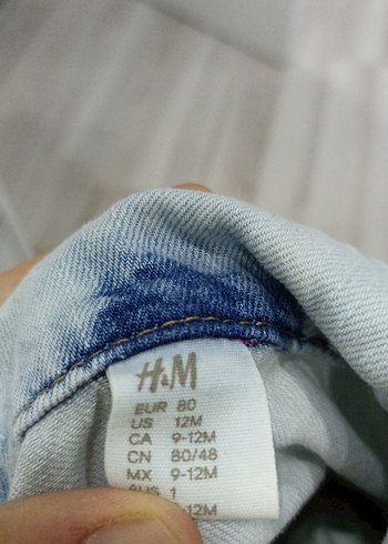9-12 Ay Beden erkek Çocuk kot Denim Ceket