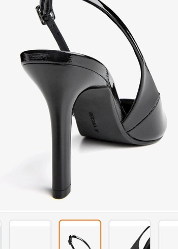 Siyah Parlak Yılan Desenli Tokalı Stiletto cokkk sikkk - Görsel 3