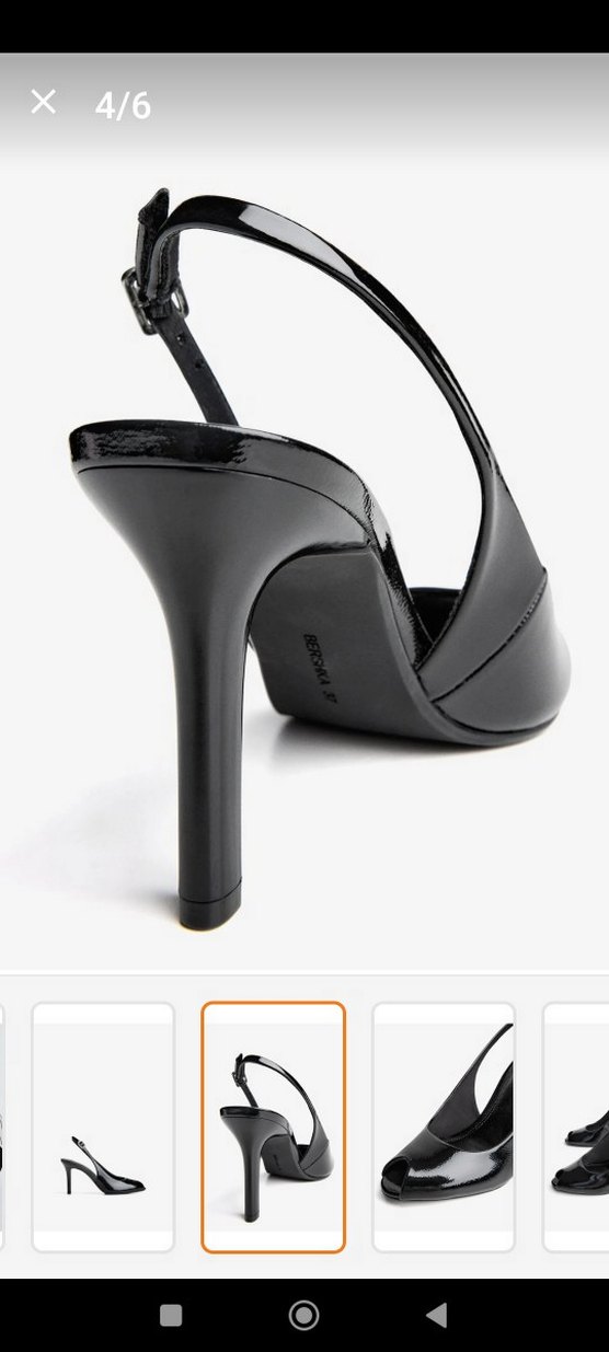 Siyah Parlak Yılan Desenli Tokalı Stiletto cokkk sikkk - Görsel 3