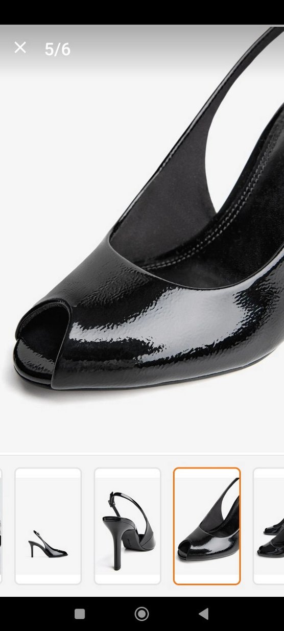 Siyah Parlak Yılan Desenli Tokalı Stiletto cokkk sikkk - Görsel 2