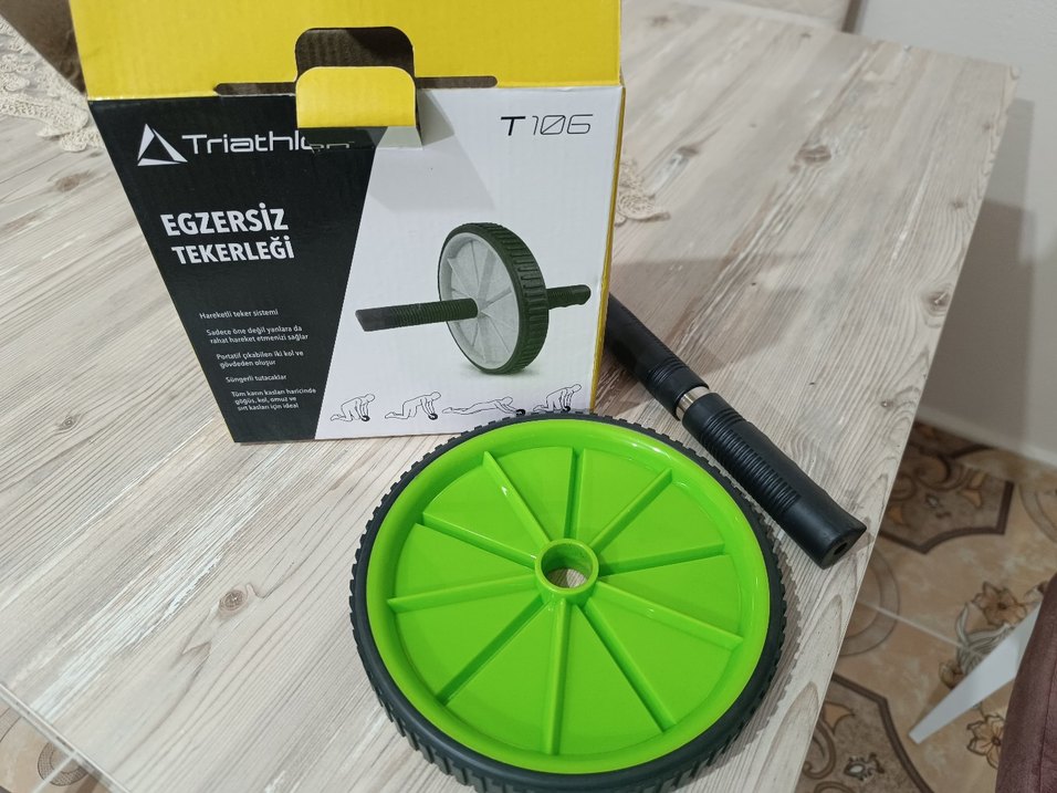 Triathly Yeşil Egzersiz Tekerleği - Görsel 3