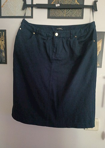 Lc Waikiki Denim Midi Kalem Etek - Görsel 3