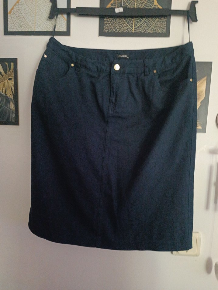 Lc Waikiki Denim Midi Kalem Etek - Görsel 3