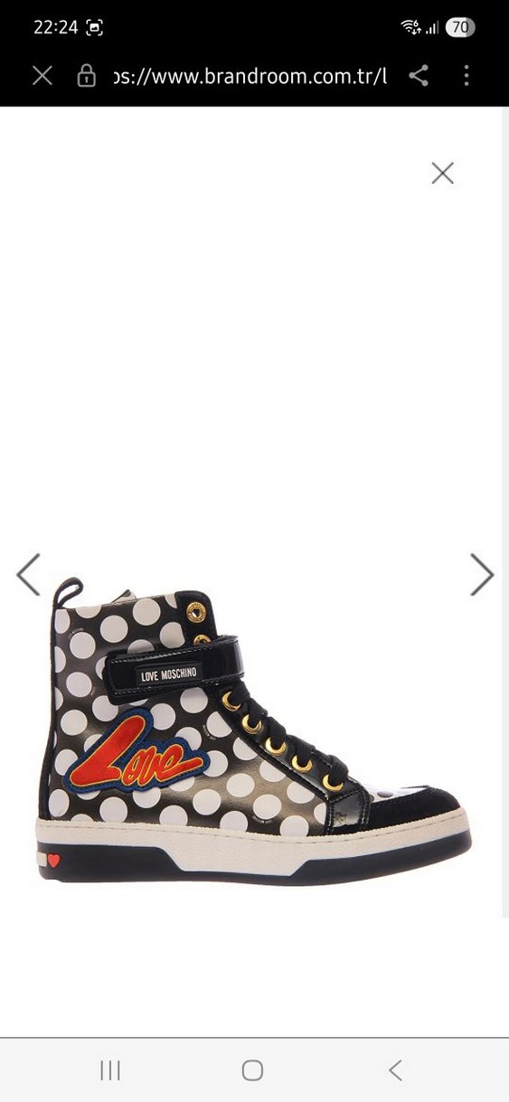 Love Moschino Siyah Puantiyeli Spor Ayakkabı - Görsel 2