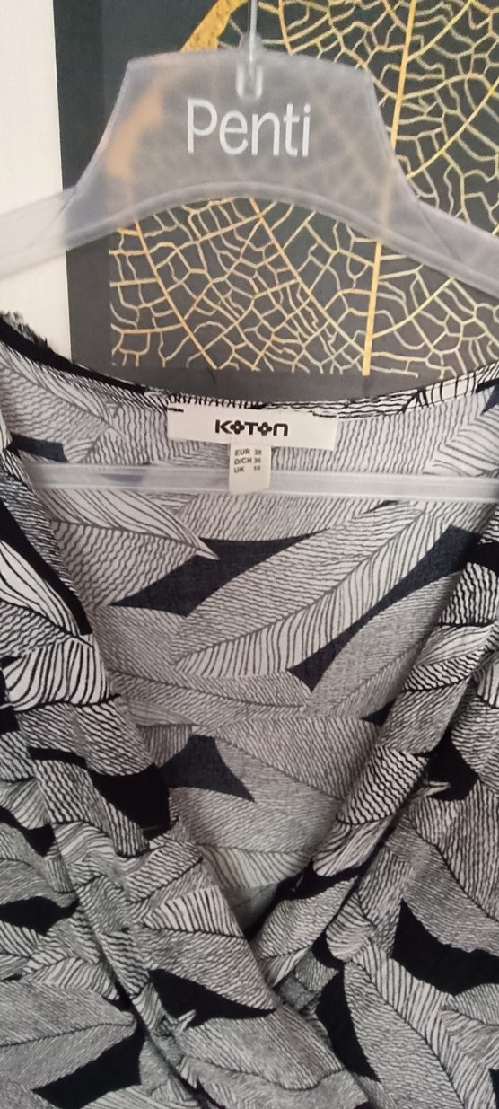 Gri Midi Hamile Elbisesi V Yaka - Görsel 3