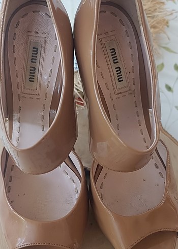 Miu Miu Rugan Platform Topuklu Ayakkabı - Görsel 10