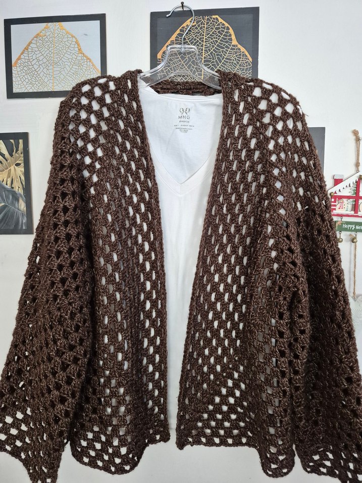 Pinterest modeli altıgen hırka - Görsel 2