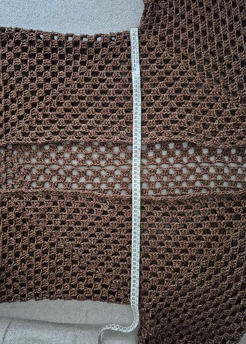 Büyük beden el örgüsü Hırka - Görsel 9