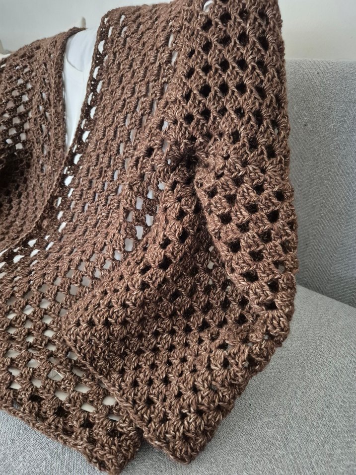 Büyük beden el örgüsü Hırka - Görsel 4