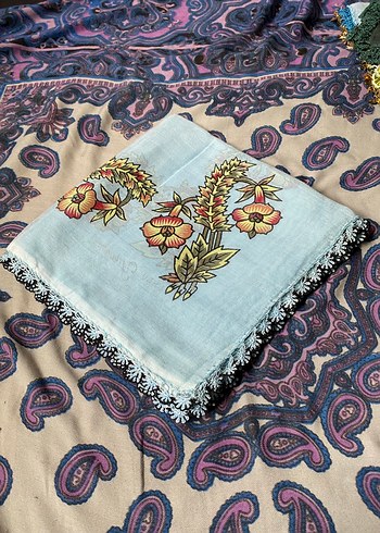 Eski antika iğne oyalı yazmalar. - Görsel 12