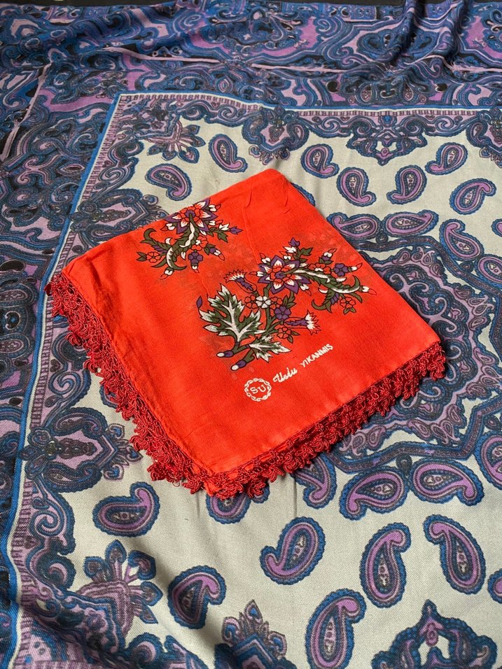 Eski antika iğne oyalı yazmalar. - Görsel 3