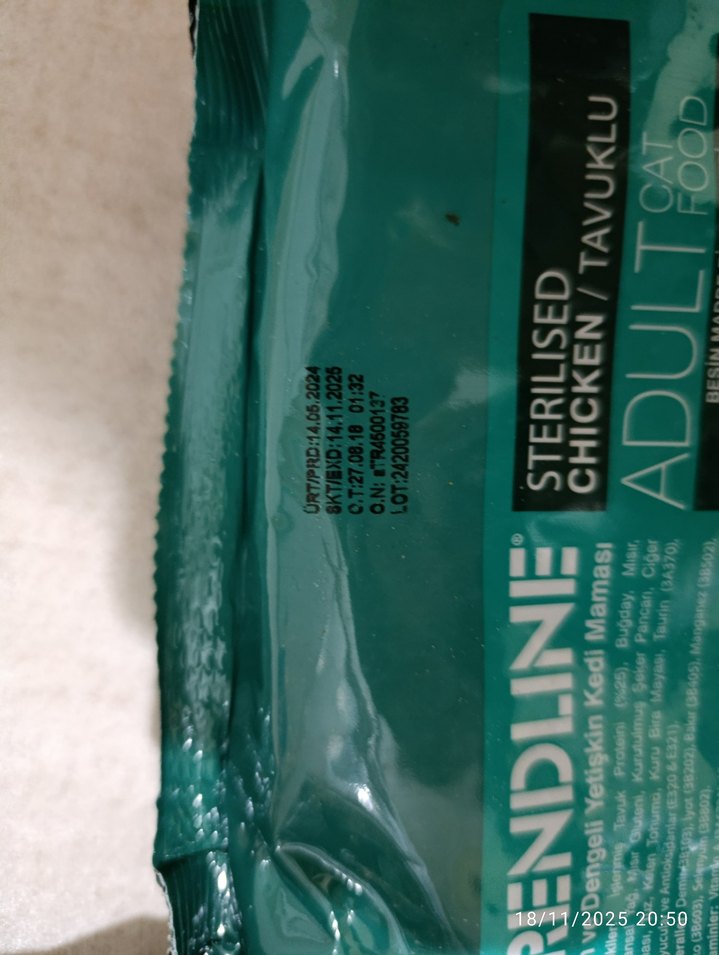 Trendline Tavuklu Yetişkin Kedi Maması 1 kg - Görsel 2