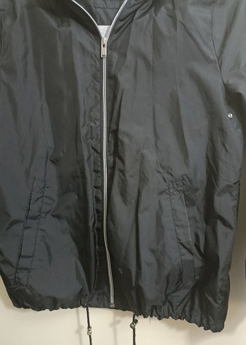 Siyah Fermuarlı Yağmurluk - Görsel 2