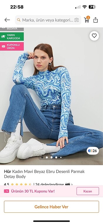 Desenli body