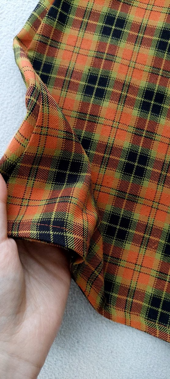 Renkli Kareli Midi Kemerli Kadın Etek, harajuku gotik etek - Görsel 3