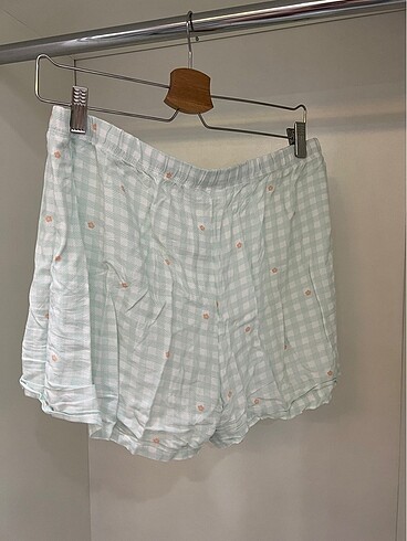 xl Beden turkuaz Renk Penti şortlu pijama takımı